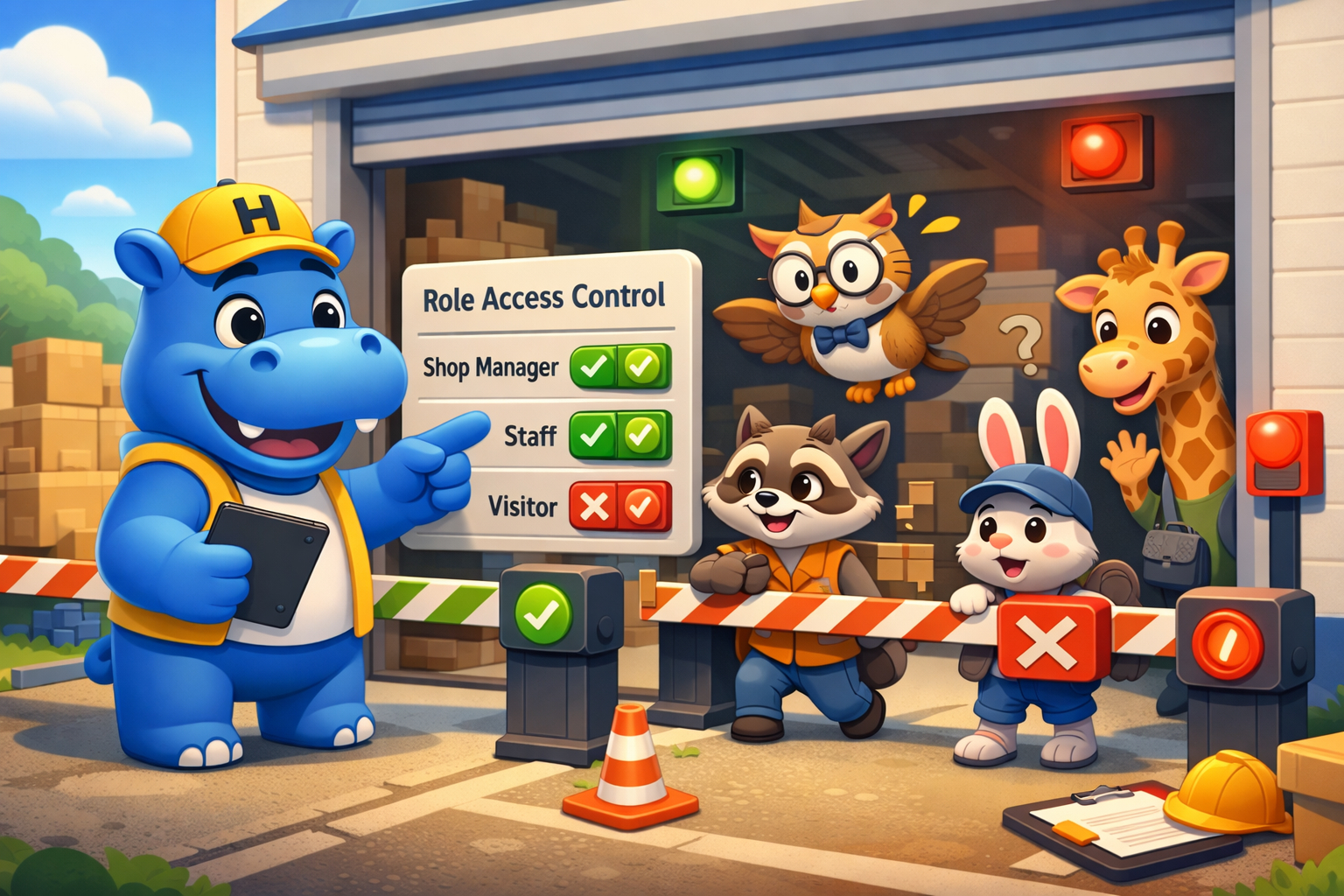 hippoo WooCommerce role access control